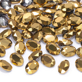 Dorado Oval Shape High Quality Glass Pointed Back Fancy Rhinestones WholesaleRhinestone
